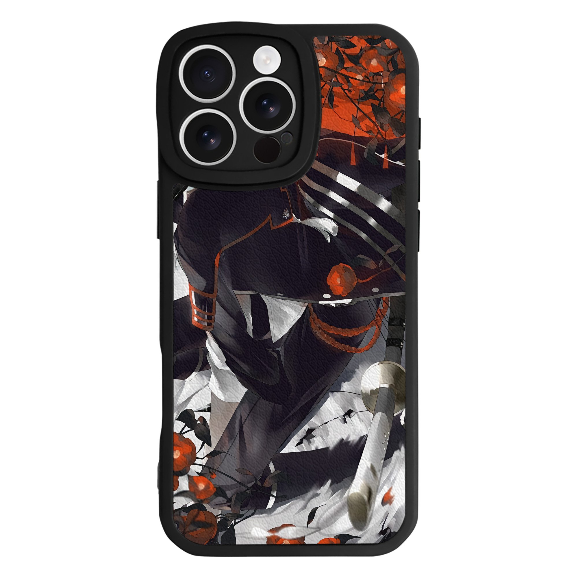 （画像用） 刀剣乱舞 Touken Ranbu 【iPhone 16シリーズ対応】シリコンスマホケース（レザー調） 材質：シリコン